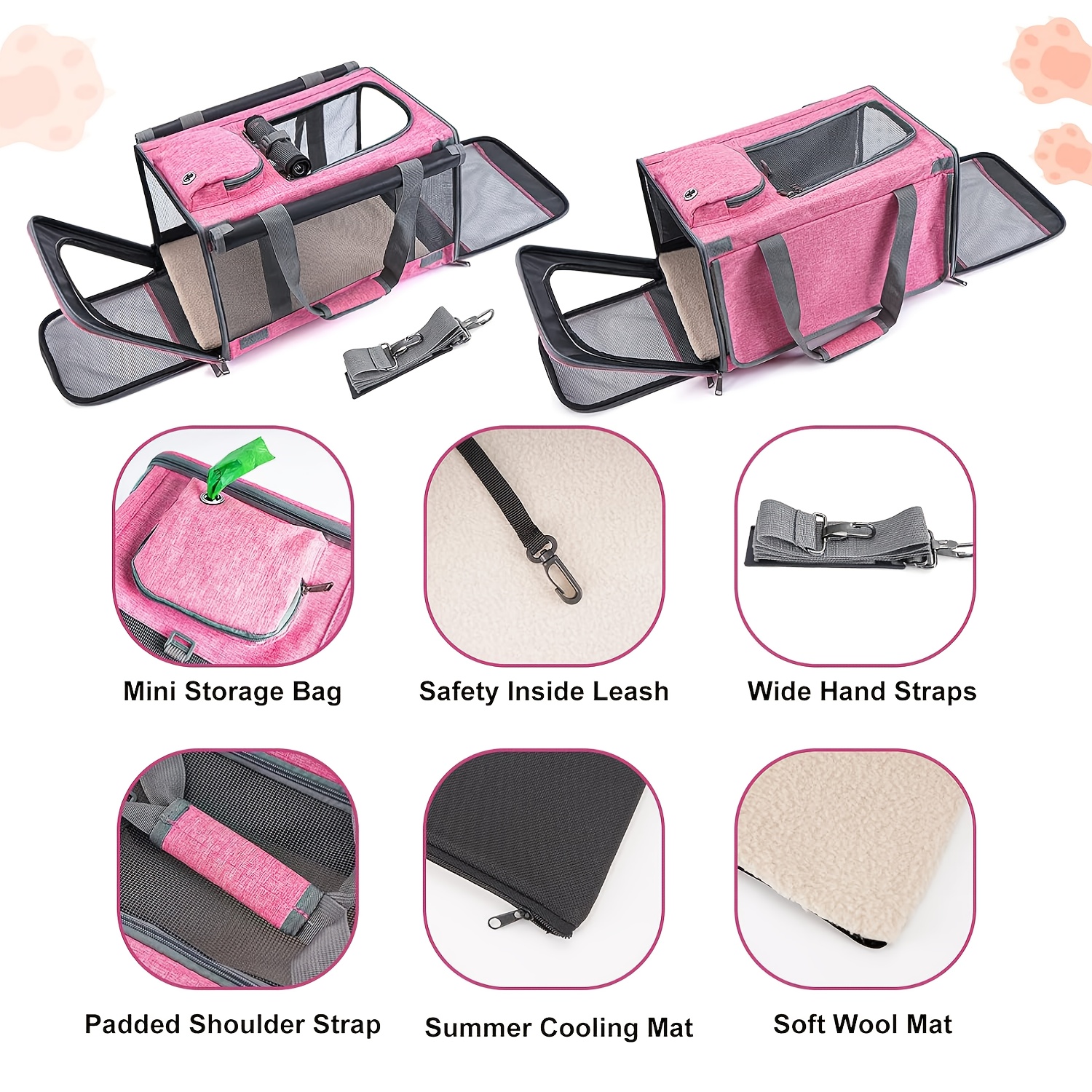 large cat carriers dog soft sided carriers airline approved travel   for large medium cats and small dogs comfortable durable pet privacy protection breathable portable travel carrier collapsible easy to carry multiple colors