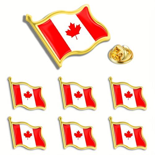 item picture 7 canadian flag pins canadian flag lapel pins unisex lapel badges suitable for suits bags and clothing