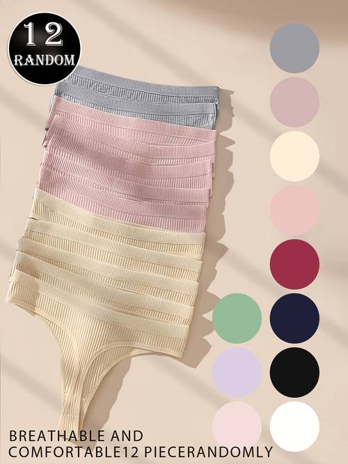 conjunto aleatório de 12 cuecas femininas