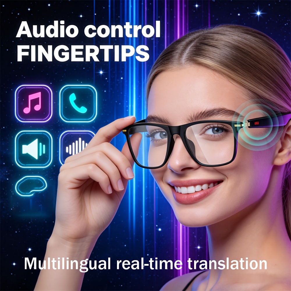 Image of Gwenland Smart Glasses With Ai Translation, Wireless, & Calling, Ip"67" High Quality, Multifunctional, Wireless, Lightweight Design For Men And Women.