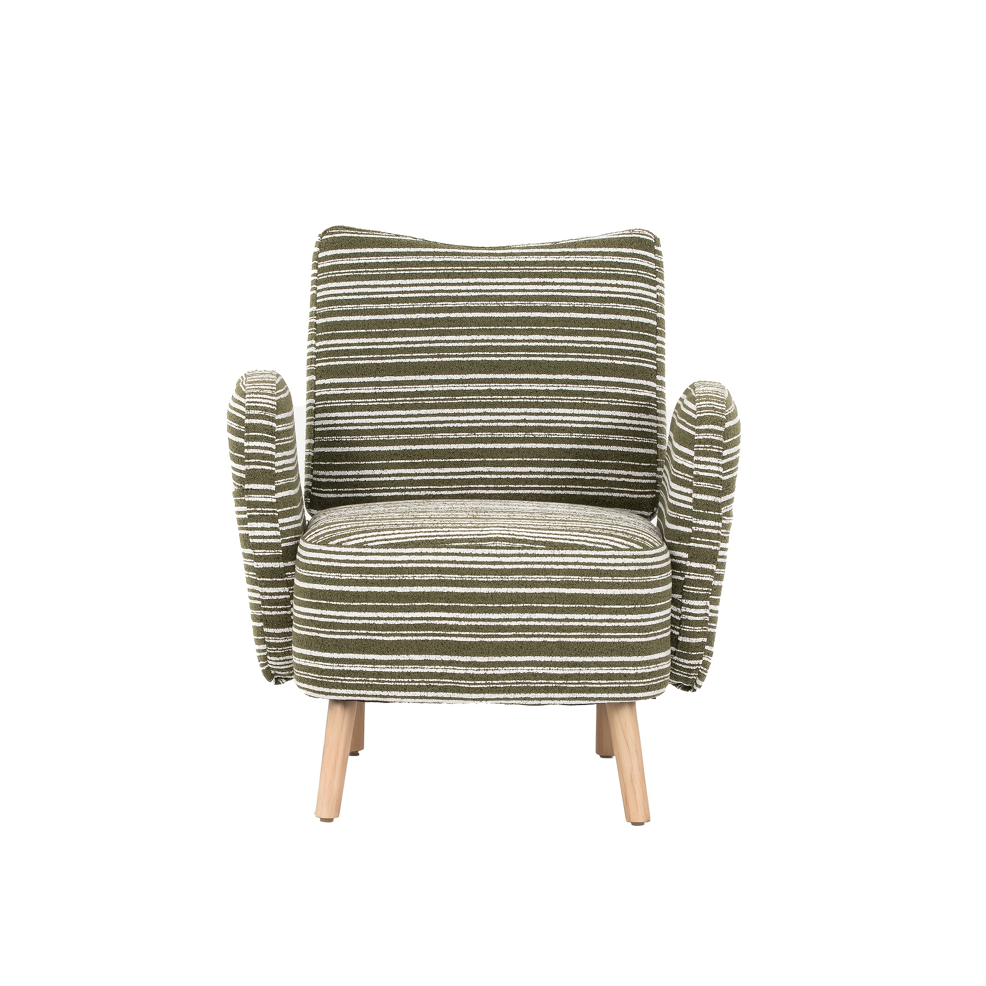 Modern Casual Single Armchair, Upholstered Reading Chair With Side Storage Bag, Suitable For Home Theater, Bedroom, Study