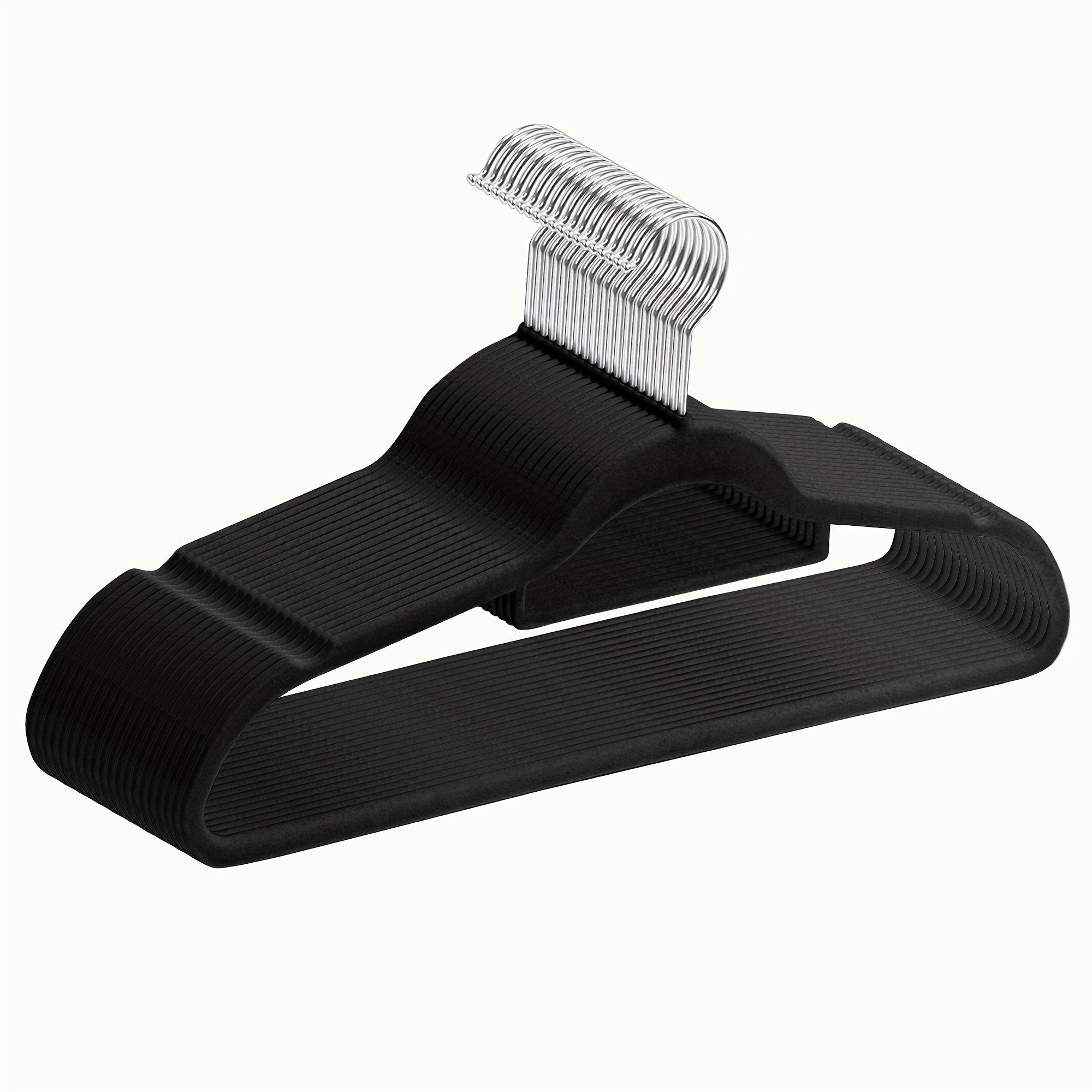 20pcs non slip flocked coat hangers velvet Temu United Kingdom