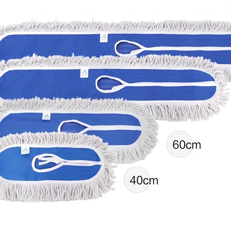 TEMU 1 Floor Mop, Hotel Mop, Large Size Wide Mop Cloth Flat Mop Row Mop, Dust Pushing Yarn Mop