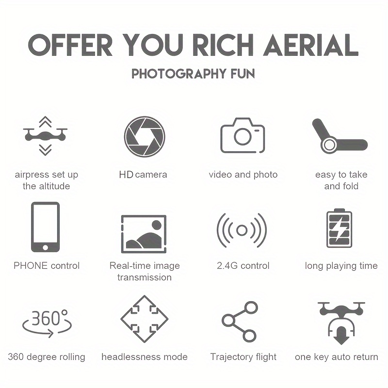 Beginner-Friendly Drone | 1080P HD Folding Quadcopter with Voice Gesture Control | Wireless Remote, One-Touch Takeoff/Landing | Optical Flow Positioning Mode | Includes Portable Case | Ideal for Outdoor Use, High-Quality Drone