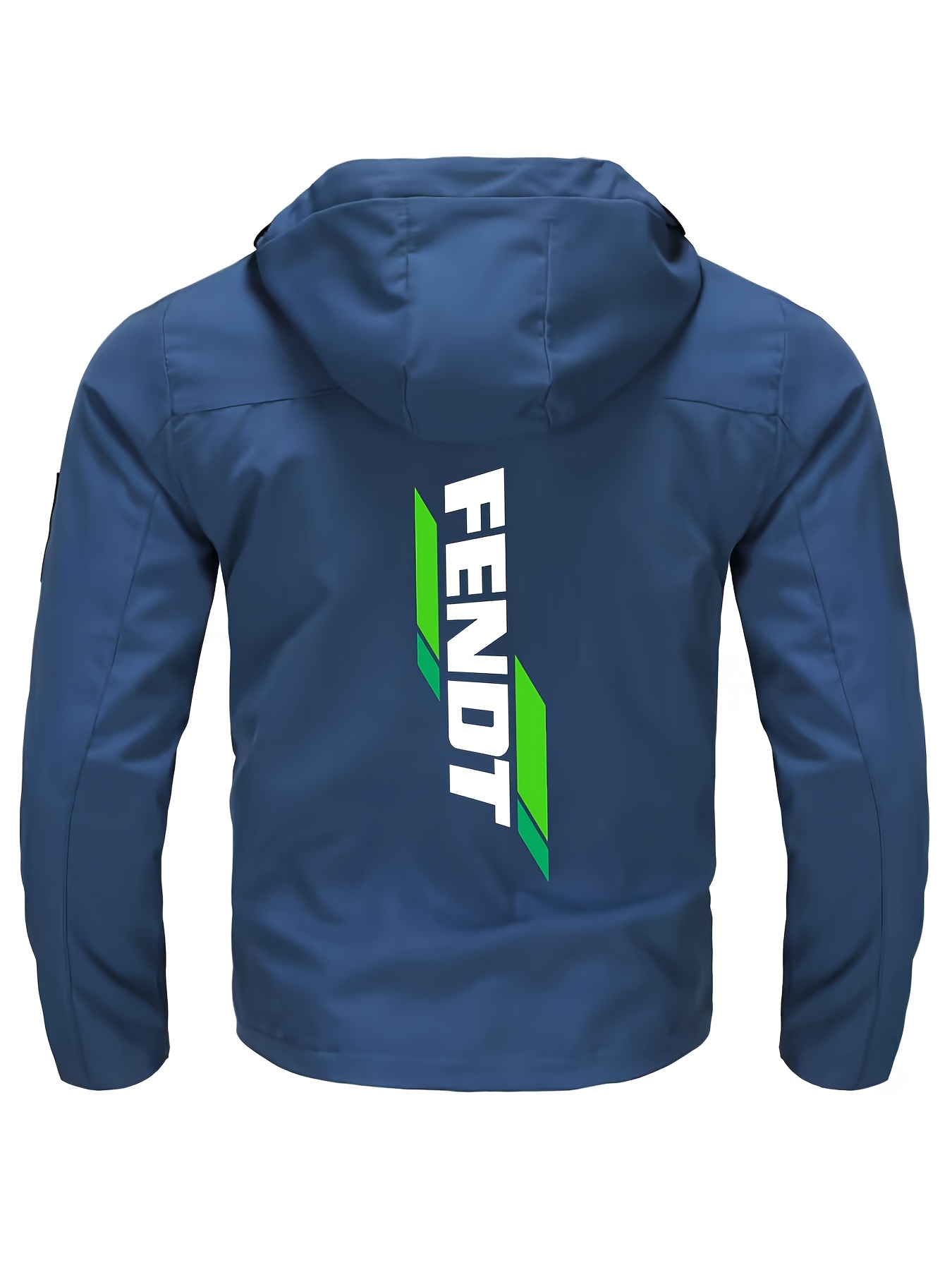 men's high quality print hooded zip jacket casual Temu United