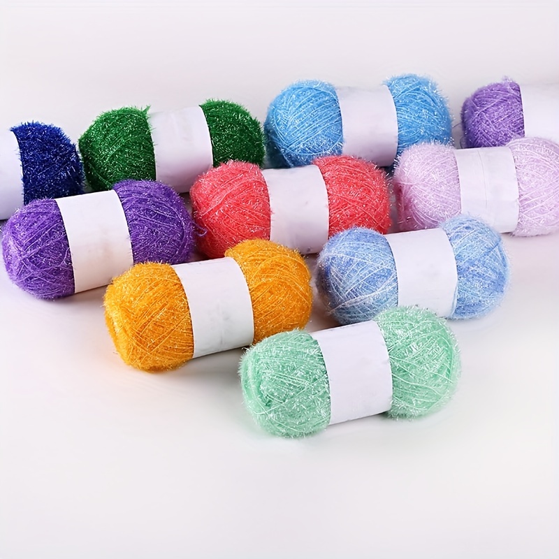 

1pc Polyester Fiber 100.00% Yarn, 100g Glass Fiber Crochet Thread, Diy Doll Sweater Hat Bag Making Hand Knitting Yarn