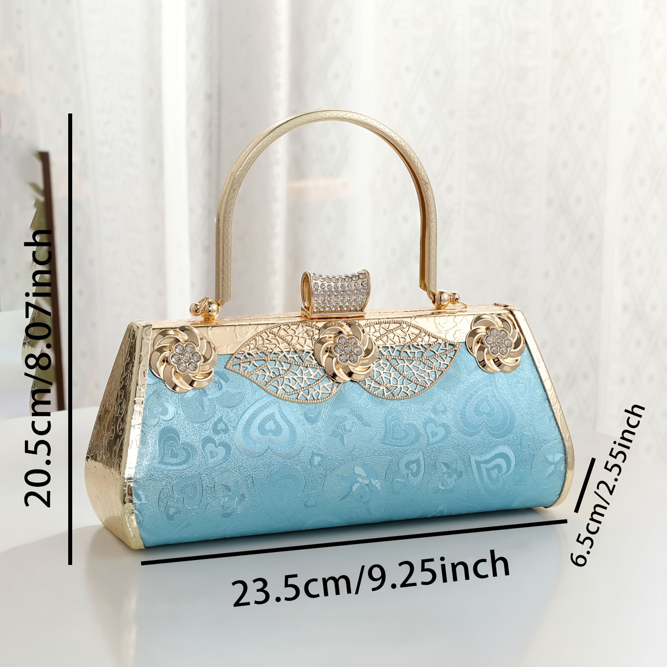 a blue evening clutch ladies handbag inlaid rhinestones - Temu Nigeria