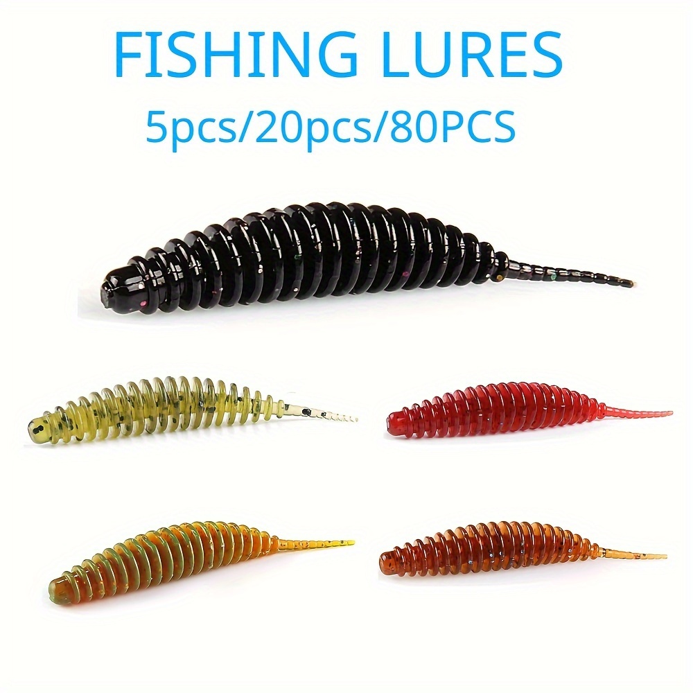 

Random Color Spiral Soft Bait - Fishing Lure - - Pvc Material - Bag Packaging