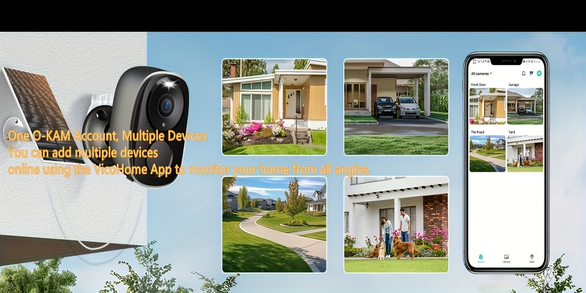 4 Pack AntCctv Security Cameras Wireless Outdoor | 4pcs Solar Powered WiFi Cameras with Color Night Vision, AI Motion Detection, Works with Alexa, 3MP Resolution
