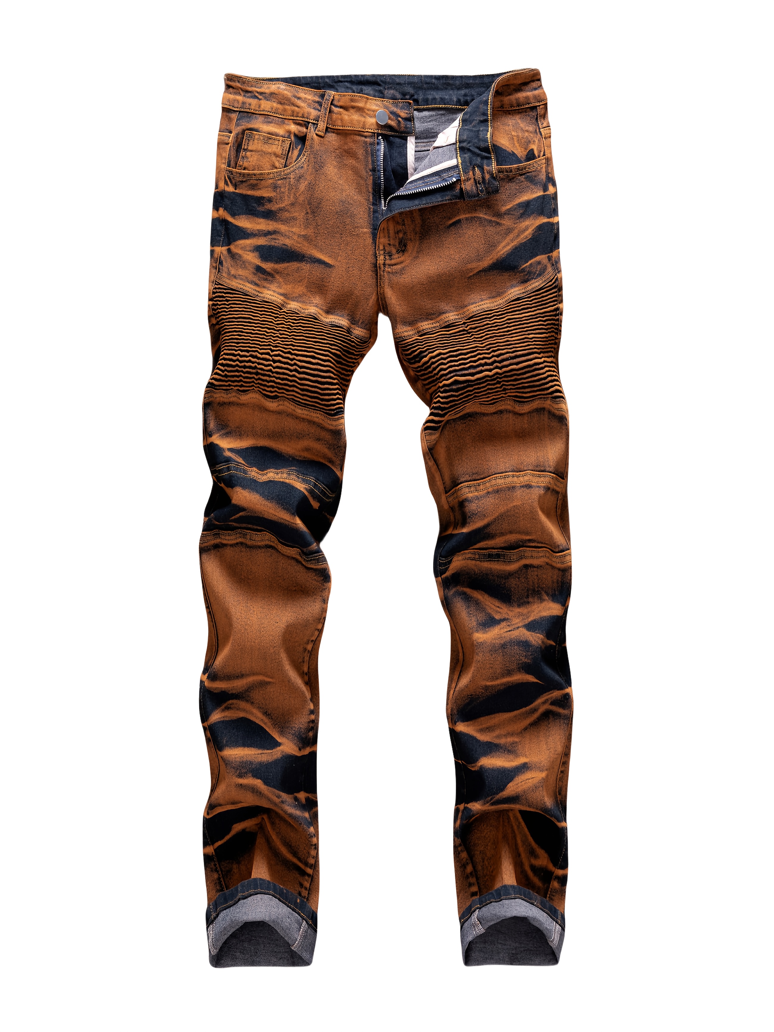 brown jeans pants sold on Temu United States