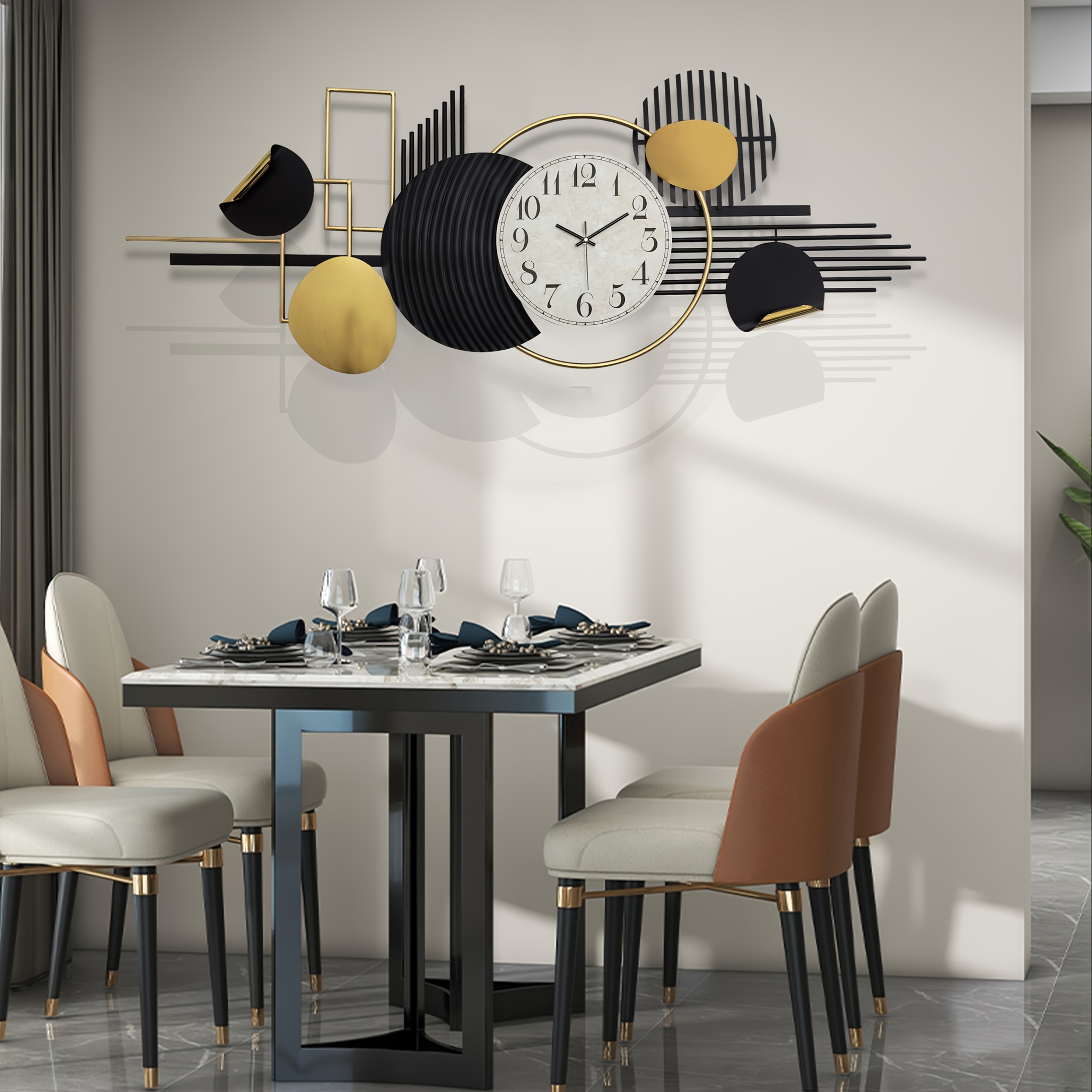3D Stereoscopic Wrought Iron Wall Sculpture