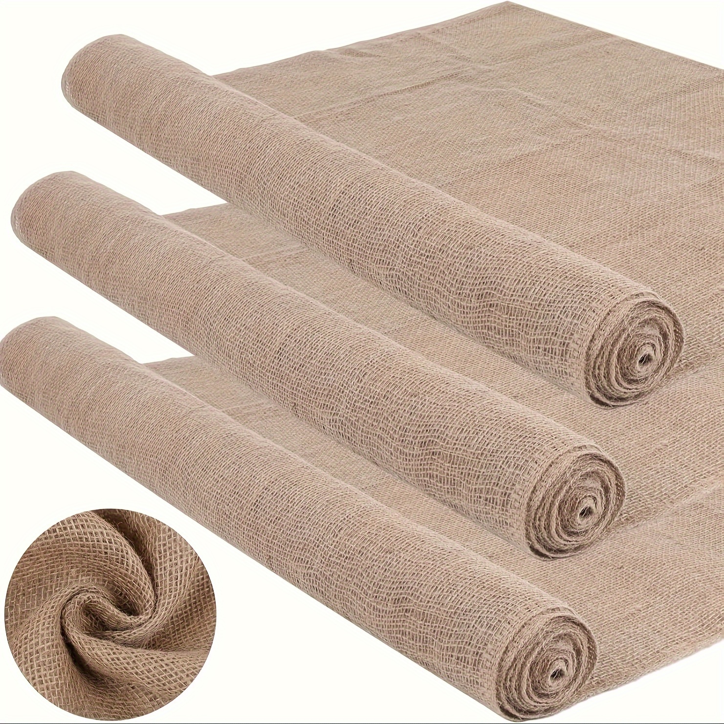 

40" Feet Burlap Roll, Gardening Burlap Roll, For Table Decor, , Decor , Christmas Packaging