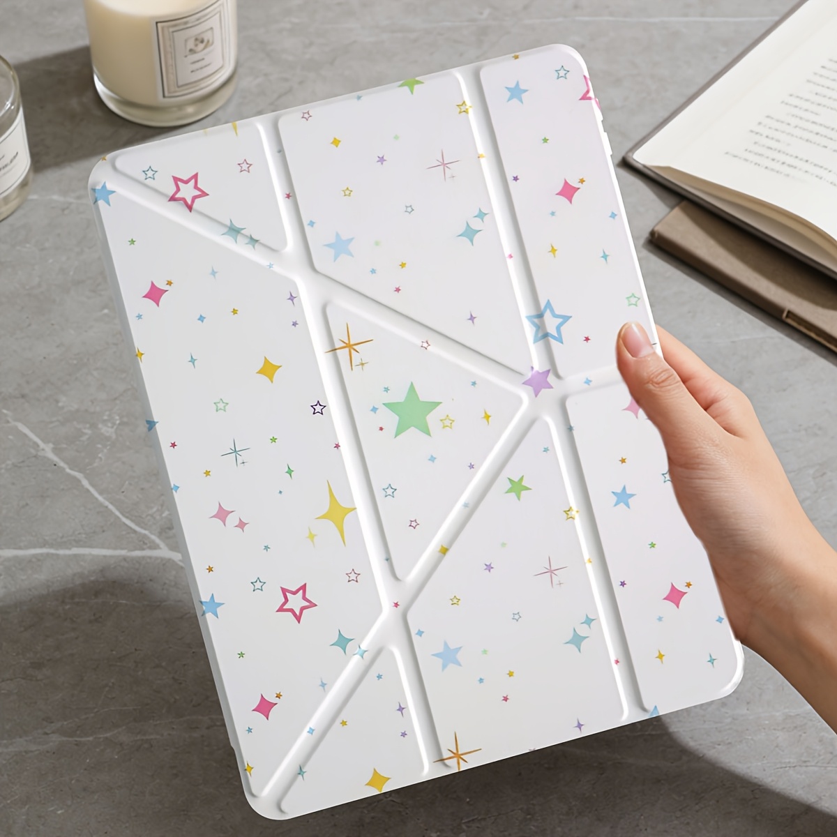 TEMU Funda para tableta de coloridas, compatible con iPad (A16) de 11 pulgadas/10.ª generación, cubierta protectora con pintado por , compatible con