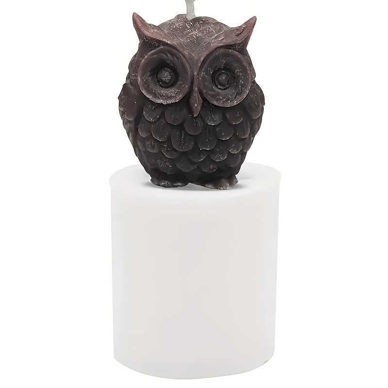 Adorable Owl Silicone Candle Mold For 3d Aromatherapy Wax Crafts, Suitable For Resin Jewelry Casting