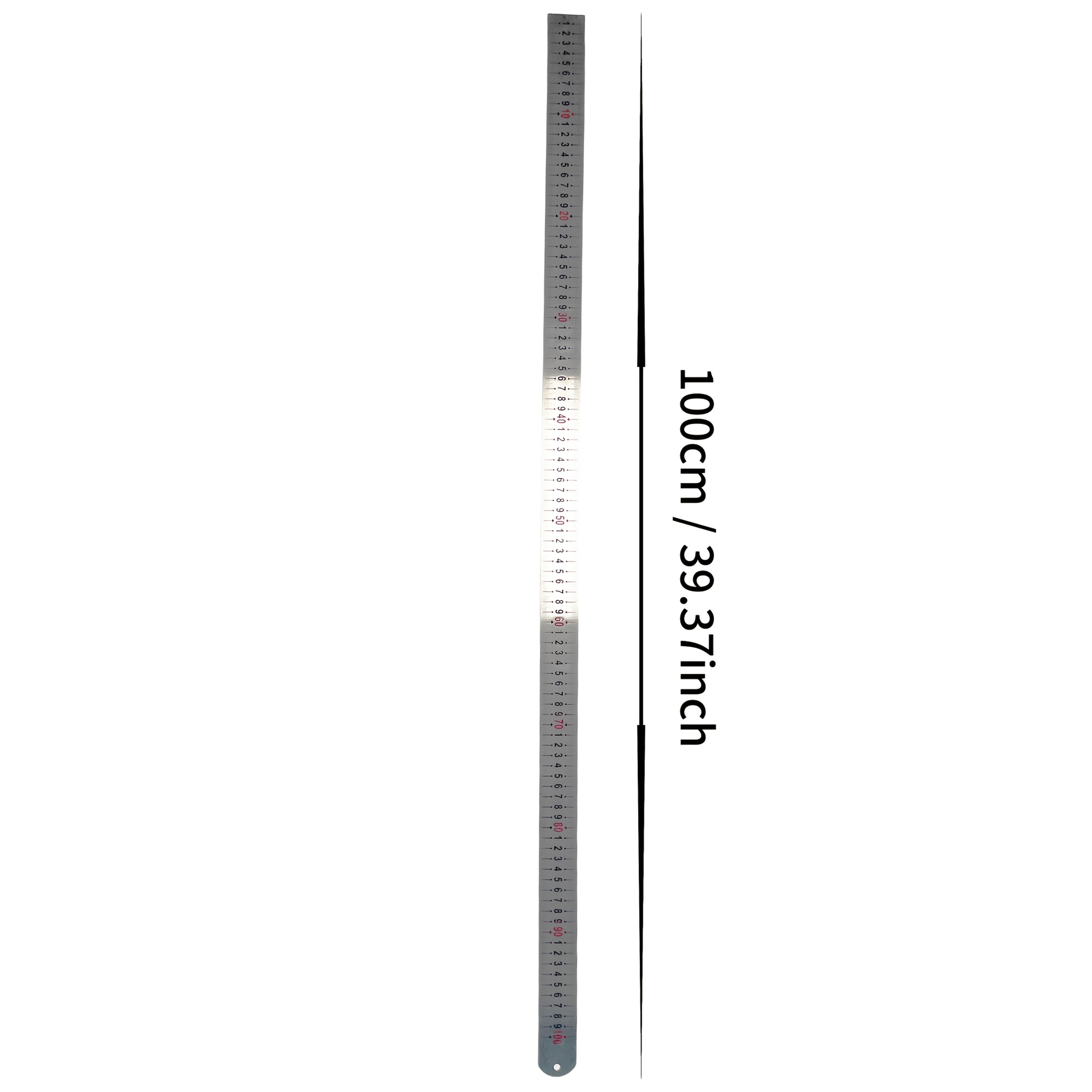 Image of Asaki Industrial-grade Dual-scale Ruler 1000mm/39.37in, High-quality Large-size Inch/ Measuring Tool, Long-lasting For Student Drafting, Home/office, Industrial Technician Measuring