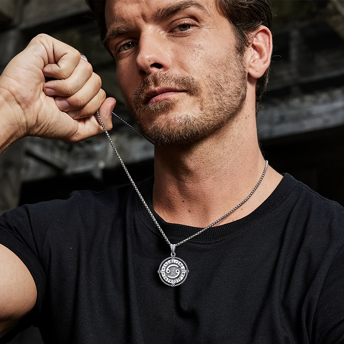 925 Silver Zodiac Sign Necklace with Constellation Pendant