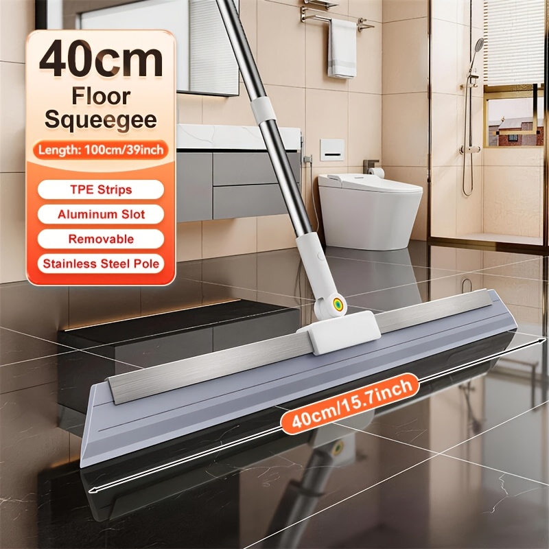 TEMU 2026 Joybos Multi-functional Wiper Broom & Pet Hair Cleaner - Tpe Blade, Foldable Brush Head, Wet And Dry Use, Multiple Sizes . Suitable For
