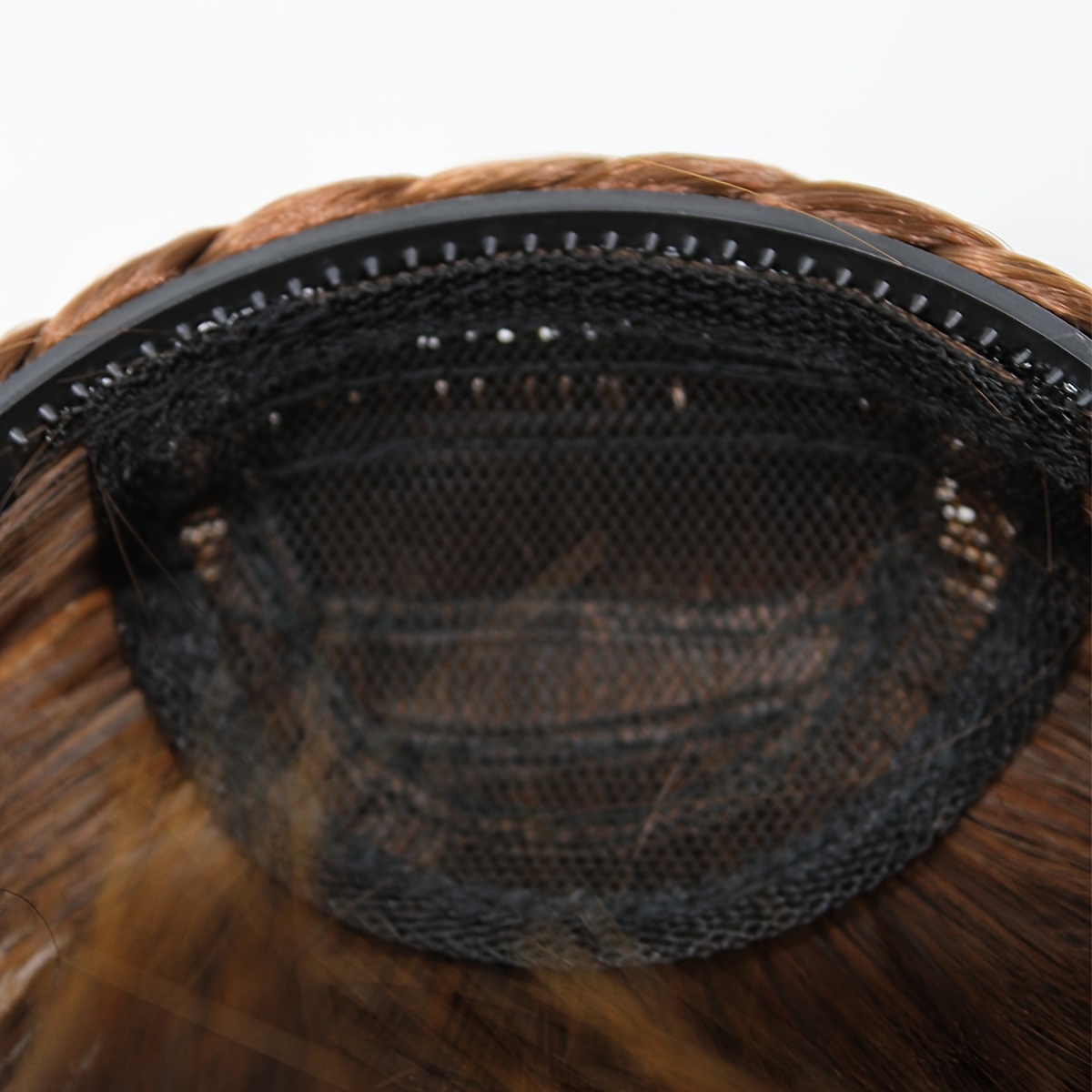 twist braid headband with bangs short straight synthetic hair bangs with hair hoop hair accessories halloween christmas details 5