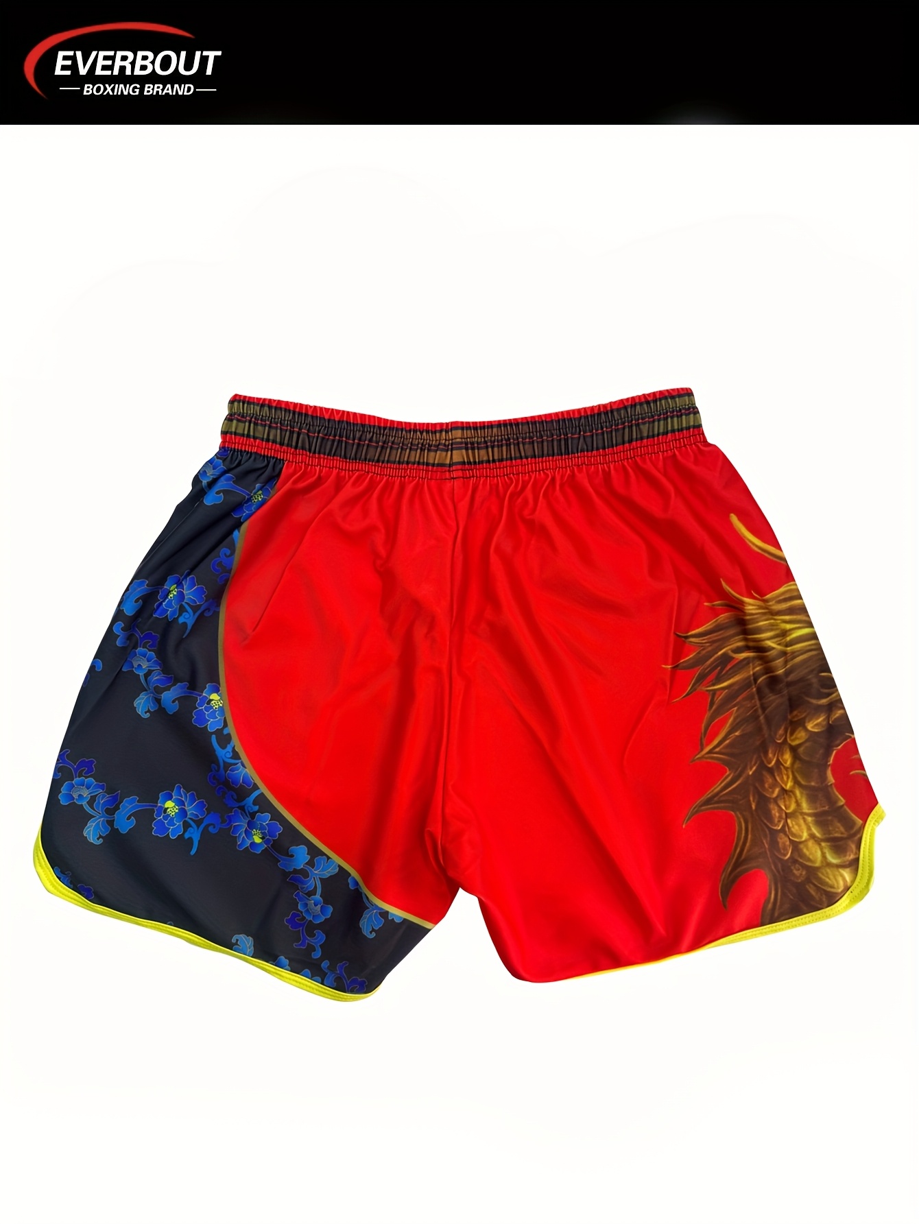 mens high waist mma fight shorts dragon red Temu New Zealand