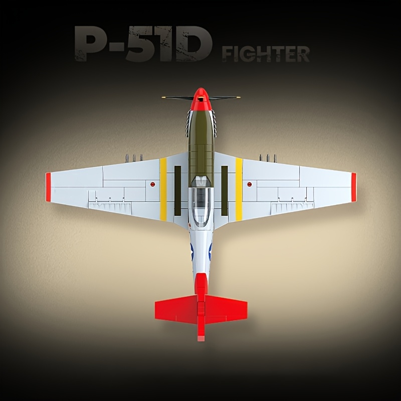 580pcs Classic P-51D Fighter Aircraft Building Block Model