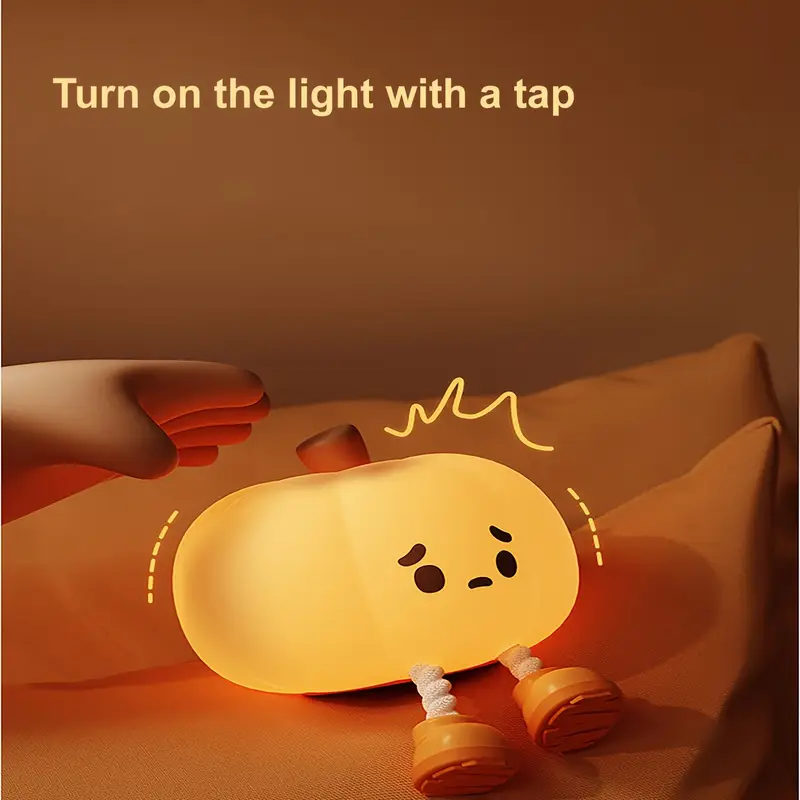 1pc pumpkin rgb colorful night light with usb charging friendly bedside lamp for bedroom decor perfect gift for halloween and christmas Product details 8