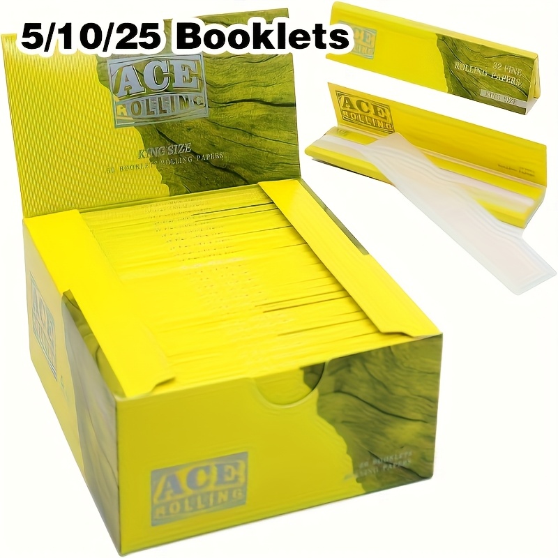 5/10/25 Booklets (Bulk Discount) ACE- Style Cigarette Rolling Papers
