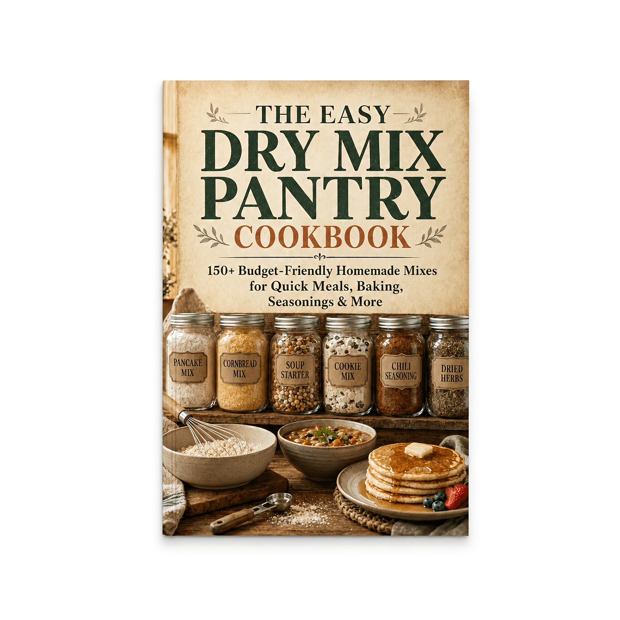 TEMU The Easy Dry Mix Pantry Cookbook-150+ Budget-friendly Homemade Mixes For Quick Meals, Baking, Seasonings & More