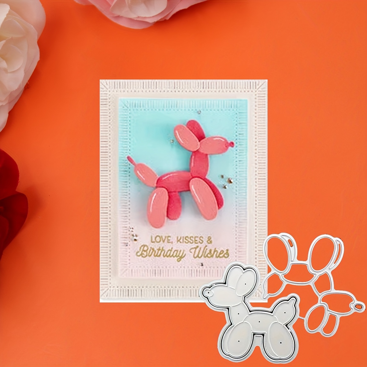 Dog Die Cut For Card Making - Metal Cutting Dies For Congratulations & Birthday Cards