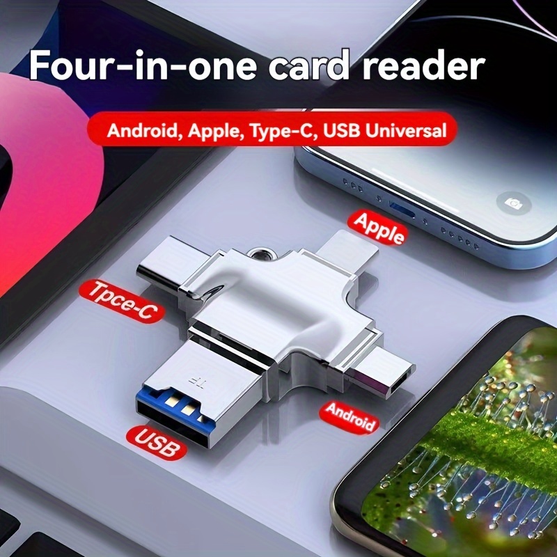 

Card Reader Otg Converter Tf Card Reader Support Mobile Phone Computer Tablet Drone Audio Micro Interface Type-c Interface Card Reader