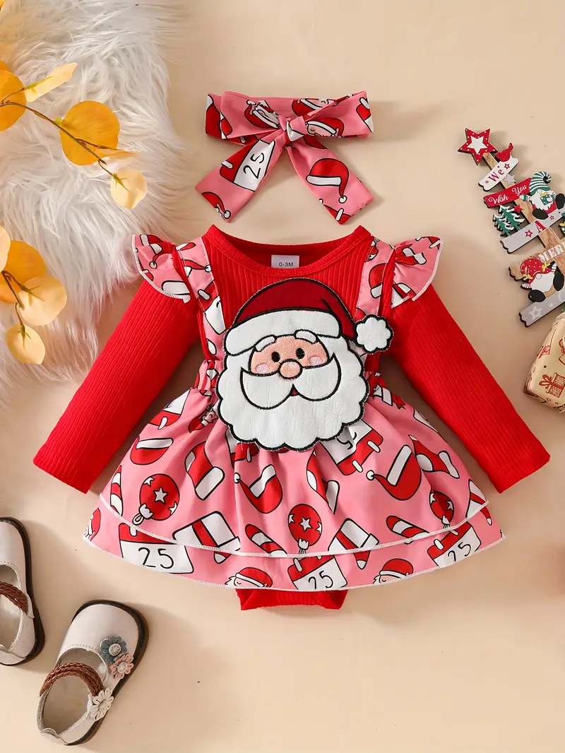 2pcs newborn baby girl christmas gingerbread santa claus - Temu Switzerland 2pcs newborn baby girl christmas gingerbread santa claus - Temu Switzerland
