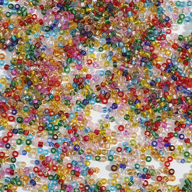 

Lot de 1000 Perles en Verre Colorées, 3mm - Idéal pour la Création de Bijoux DIY, Bracelets, & Boucles d'Oreilles Accessoires de Loisirs Créatifs