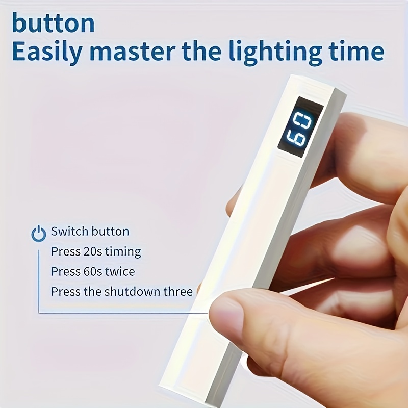  diy mini handheld gel nail polish curing lamp wireless fast and portable compact and easy to belt for home nail salons easy to travel high quality gifts Product details 4