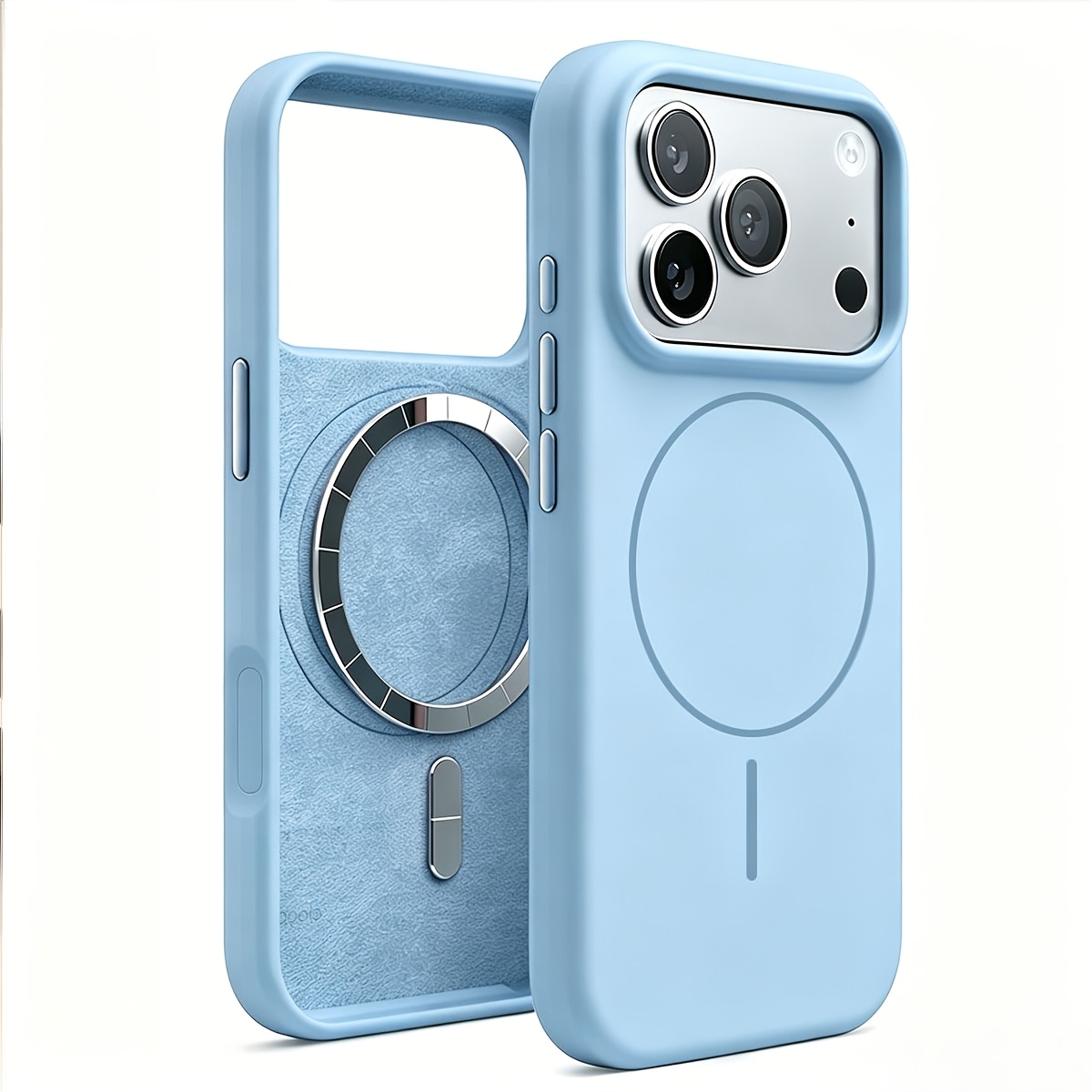TEMU Phone Case - Candy Color Matte Frosted Phone Case Ultra-thin Wireless Charging Protective Back Shell For Men Women Daily Use For Iphone 18 Pro