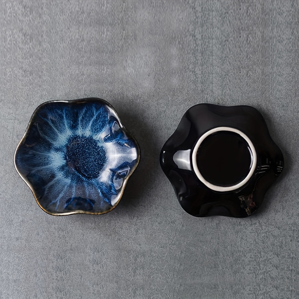 1шт керамическая подставка для украшений в виде лотосового листа, декоративная подставка для колец, для хранения колец, серег, цепочек, браслетов, детали 9