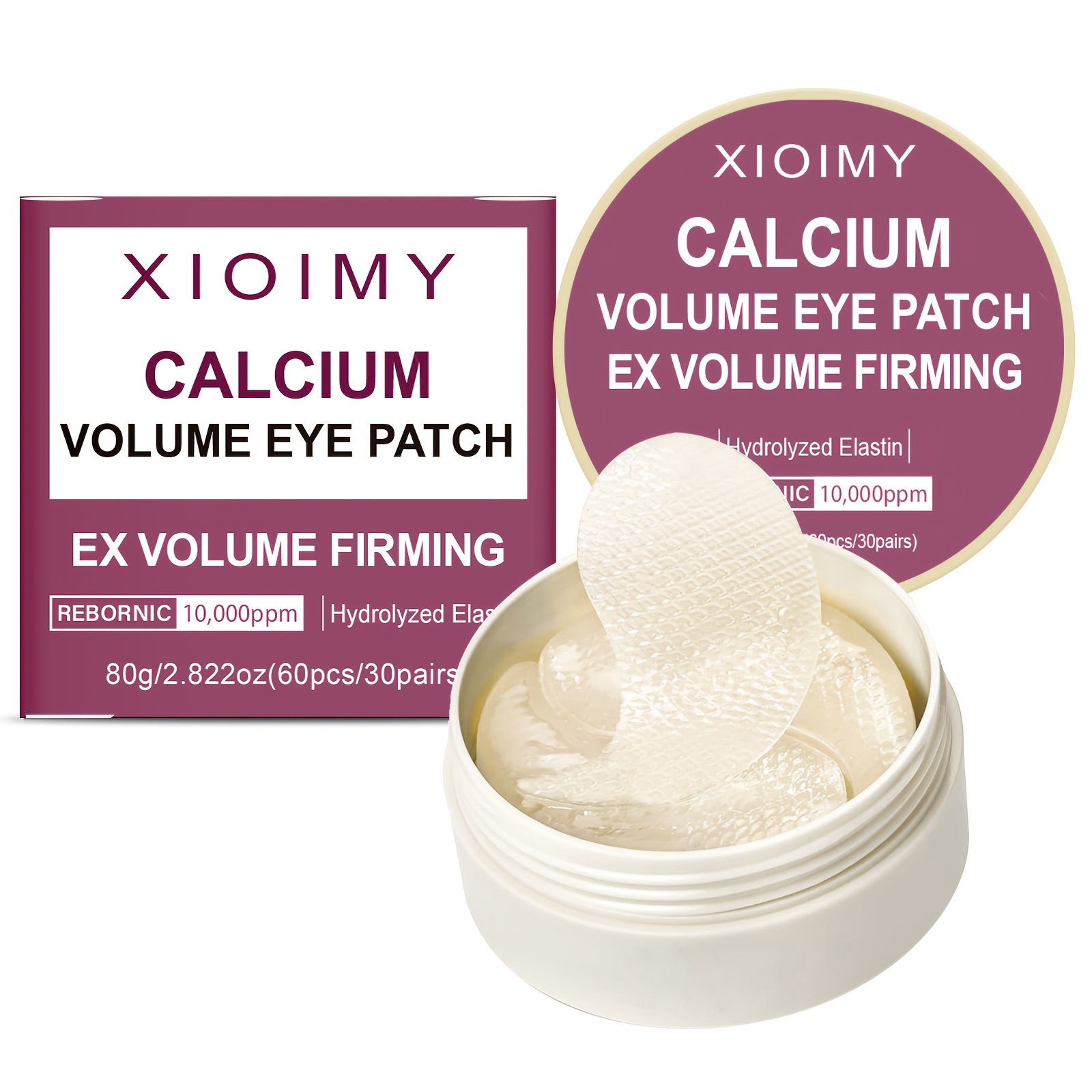Image of 60pcs And Collagen Hydrating Firming Eye Masks, Moisturizing For And Skincare, Nourishes Area, Builds , Enriched With Hyaluronic Acid And Panthenol, Eye Care, Patches