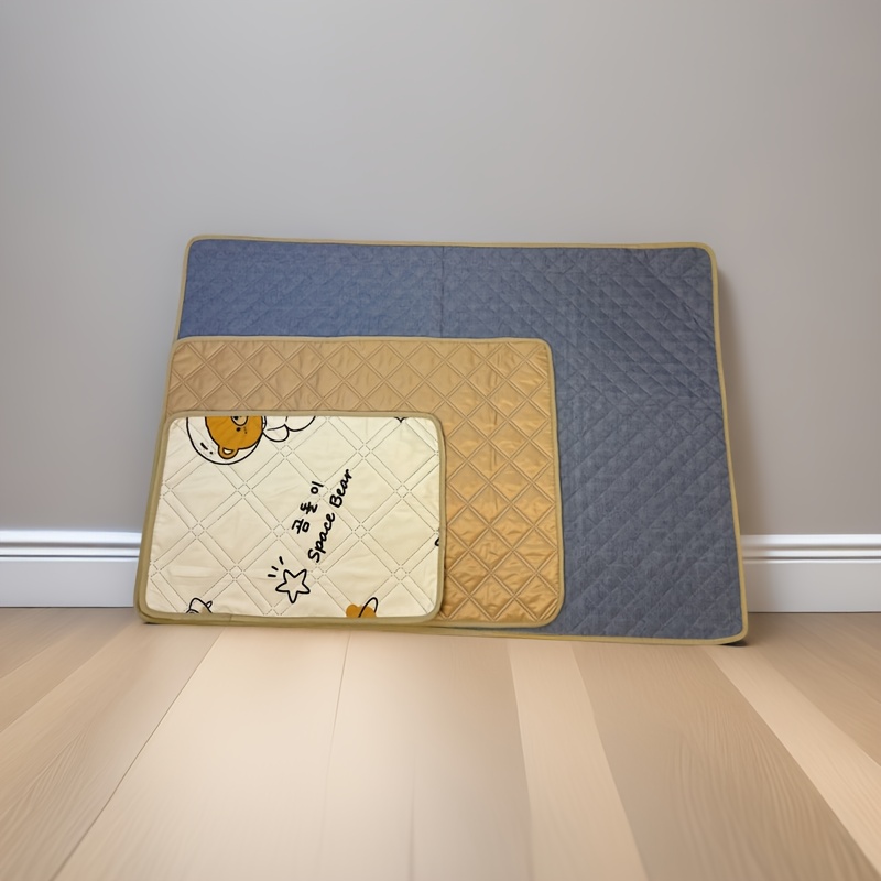pet training potty pad with cute cartoon   design absorbent indoor outdoor urinal mat for dogs cats rabbits machine washable durable portable for   crate liner housebreaking aid leakproof material rabbit owners Product details 2