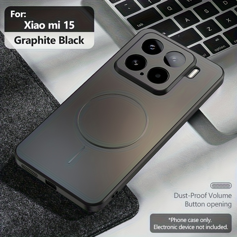 TEMU Matte Magnetic Wireless Charging Phone Case For Xiaomi 14t/14t Pro/15/15t/15t Pro/15 Ultra, Shockproof And Drop Protection, Camera Lens Guard,