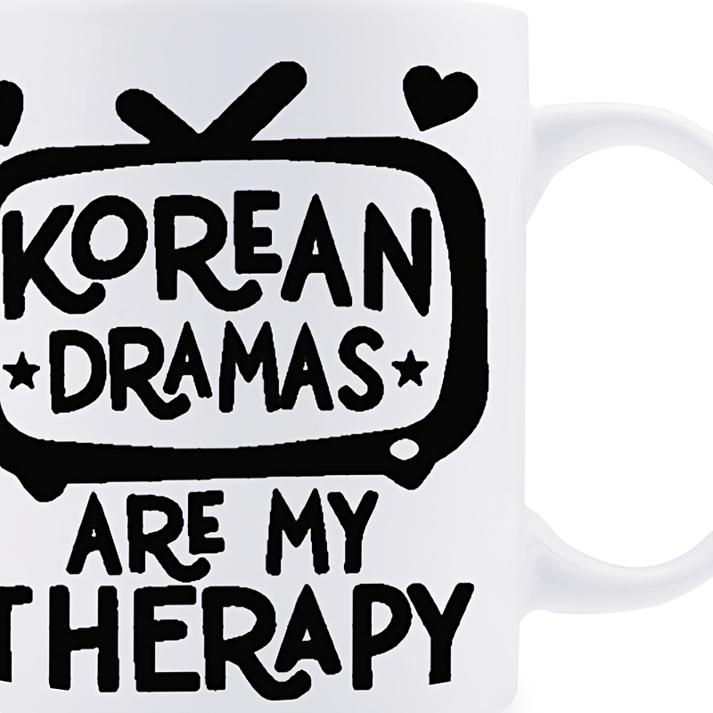 

Korean Mug Set 1pc, Korean Coffee Mug, Korean 11oz Ceramic Mug, For Korean Lovers, Gift For Korean Fans, Korean Movie , Korean Mug, Korean Series