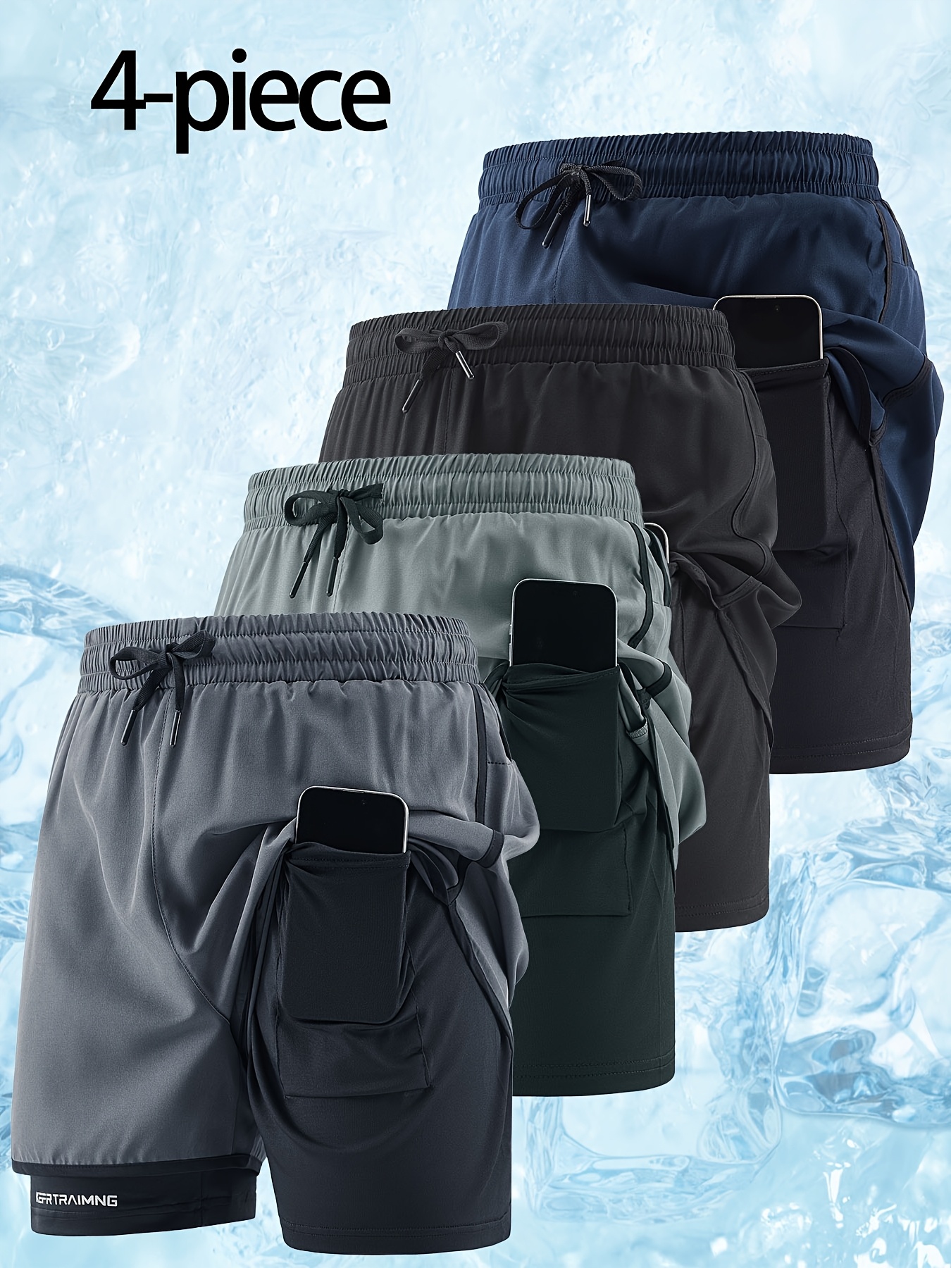 Geng Yuanshi OBM Colorful Summer Sports Shorts Series: 4 Selected Colors, Multi-functional Pocket Design, Allowing You to Freely Switch Styles in the Hot Season While Staying Fresh. Men's Casual Sports Shorts