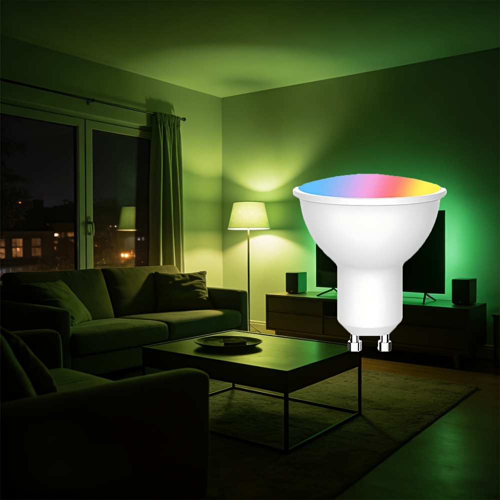 6pcs GU10 WiFi Smart LED Bulbs with Color Changing Features