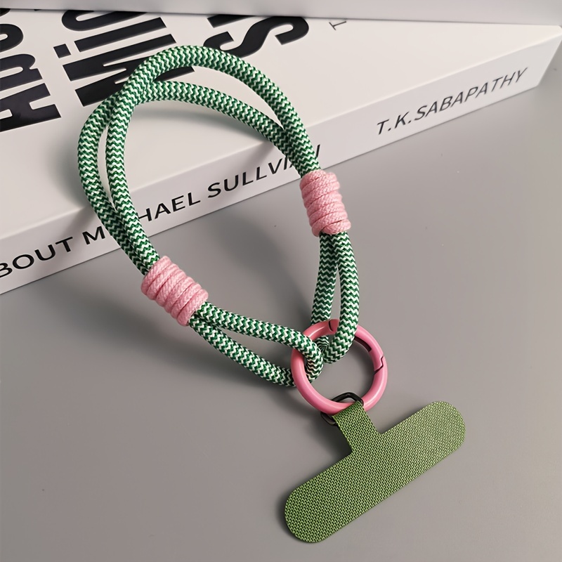 TEMU 2 Simple Styles Of Mobile Phone Lanyards, Short Wrist Straps, Anti-lost Card Mobile Phone Case Universal Lanyards
