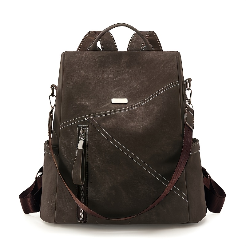 TEMU Fashion Anti-theft Women's Backpack Large Capacity Travel Multifunctional All-match Easy Outing Commuting School Hiking Mountaineering Work