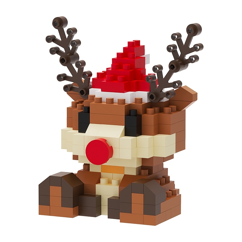 

Christmas Reindeer Mini Building Blocks Set - Abs Stacking Toy For , Best For Christmas