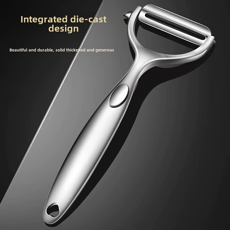 Image of 1pc Of Stainless Steel Melon Peeler, Suitable For Home And Commercial Use, Versatile Kitchen For Peeling And Scraping, Ideal For Restaurants