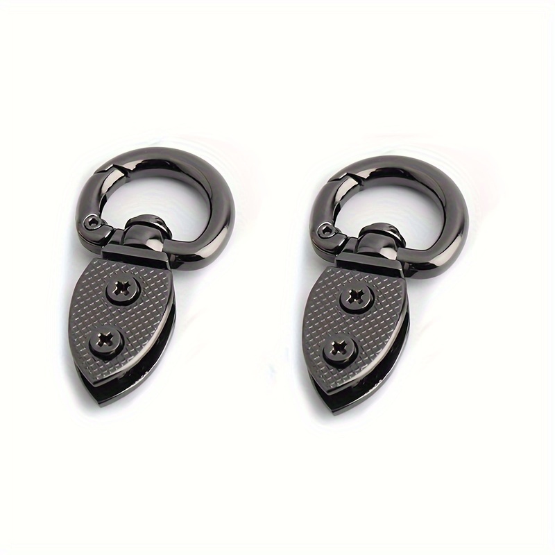 2pcs Strap Spring Circle Fixed Clasp For Small Bag Wallet Remodeling Chain Additions Side Clip Leaf Sided Hook Hardware D , Wallet Making, Diy Wallet Making