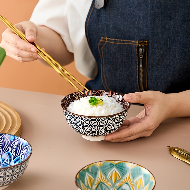 6pcs bohemian style ceramic bowl set vibrant - Temu United Arab