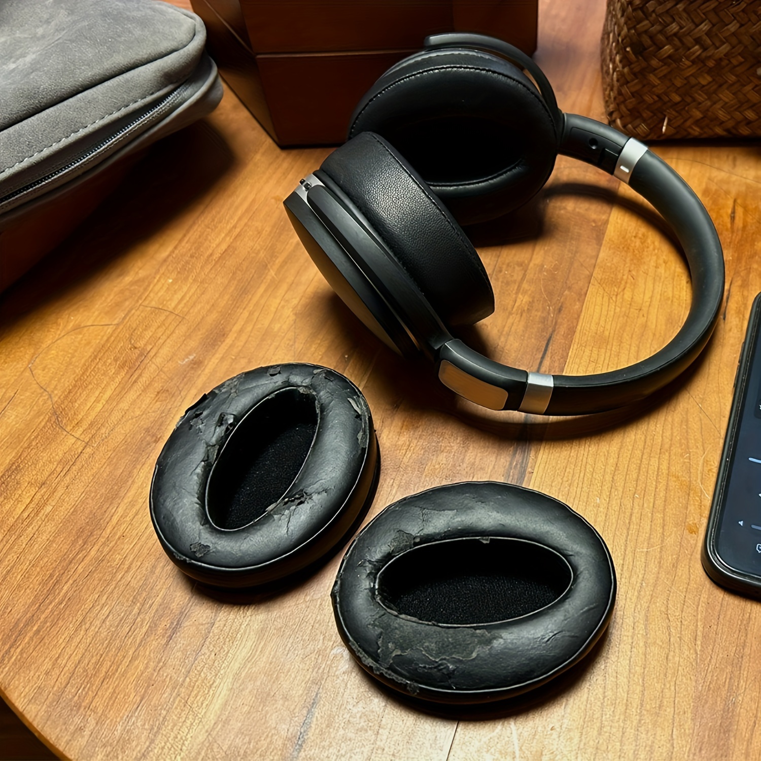 HD Replacement Earpads, Ear Pad Cushions for Sennheiser HD BT,  HD HD HD 458BT Headphones with Soft PU