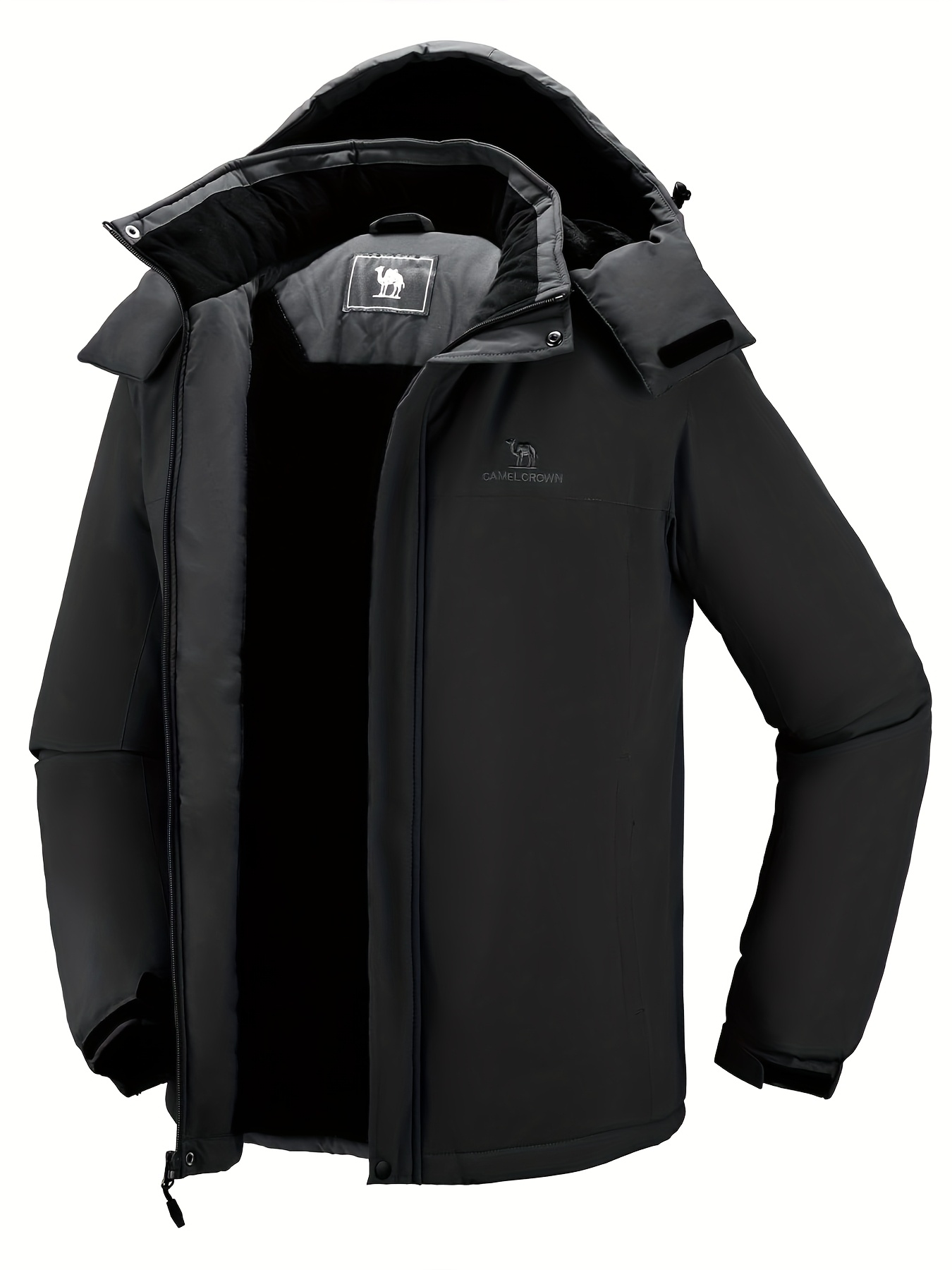 long winter jacket for men sold on Temu United States