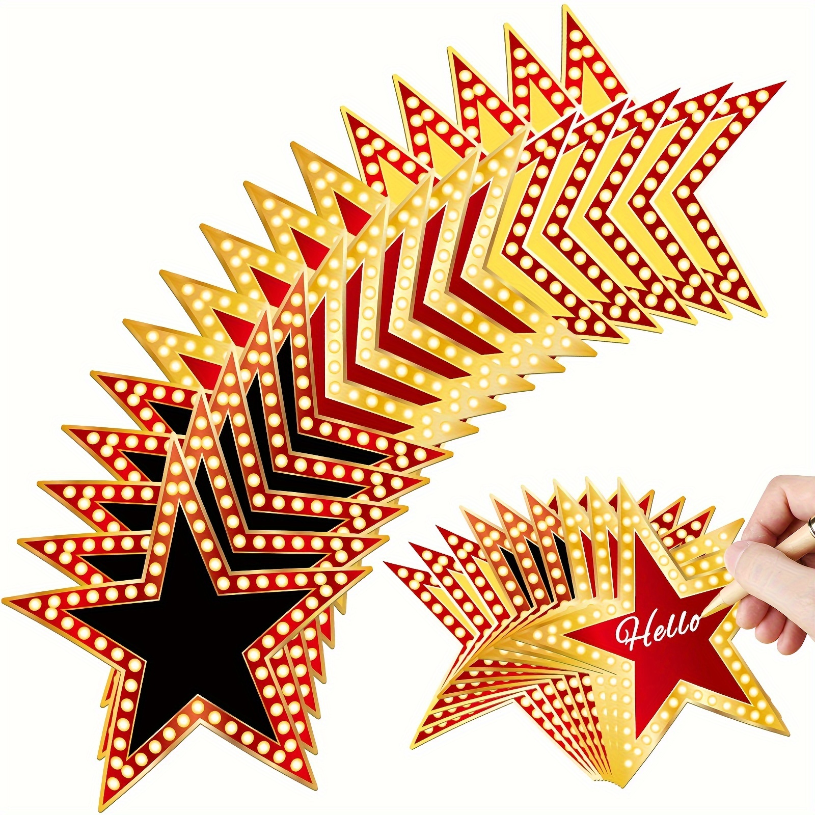 

18 Pieces Movie Star Cutouts, Red Carpet Awards Night Confetti, Birthday Party Supplies, Bachelor Party, Bar/bat Mitzvah Decorations, Paper, For Classroom Wall, Bulletin Board, No Electricity Needed