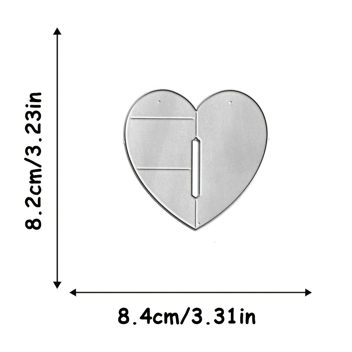 E-shop 3D Herz Deko Schneideform, Valentinstag Herz Dekoration Prägeform Schneiden, Geeignet für Feiertagsdekoration Papierkunst Form, Handgemachte